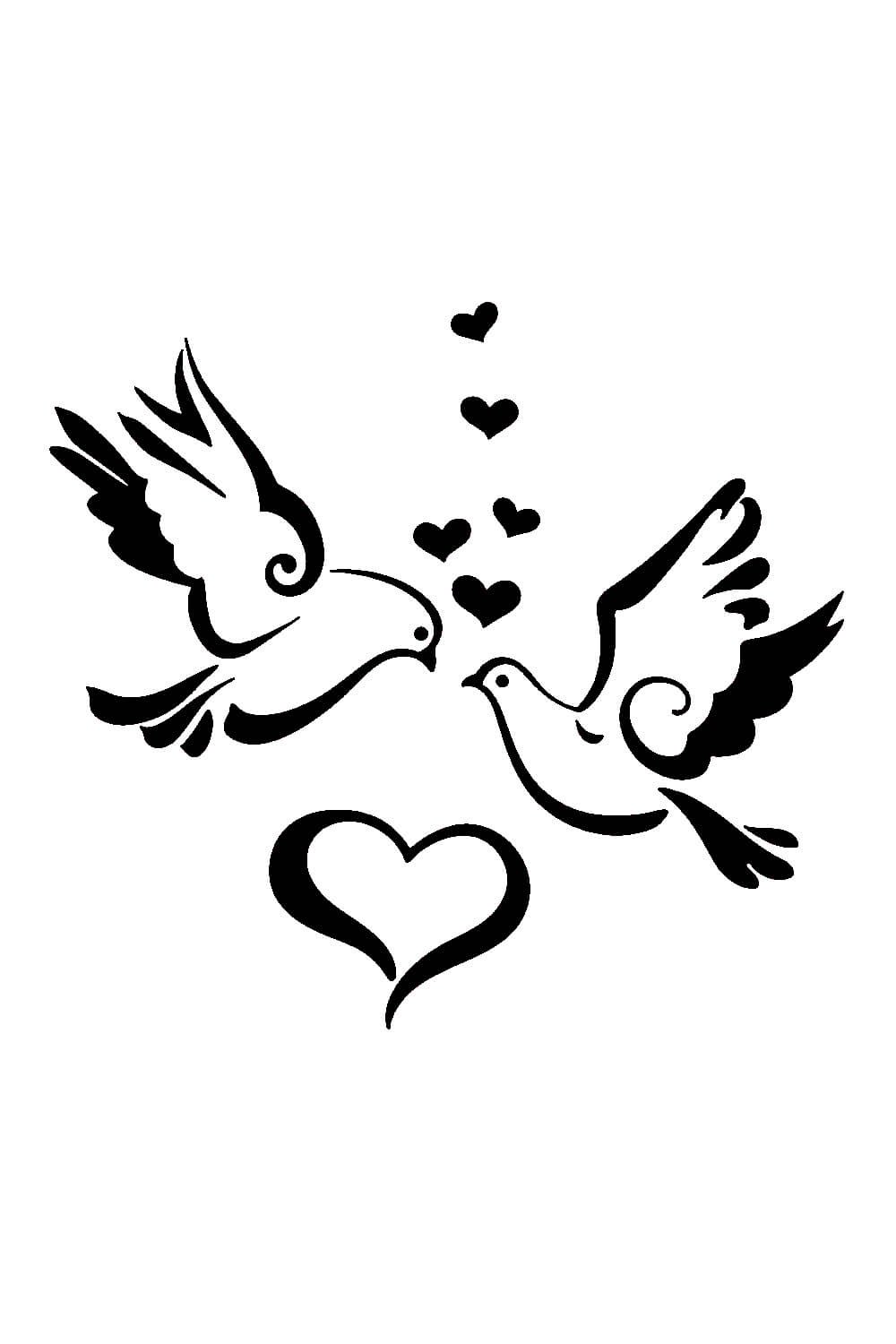 Свадебные голуби для плоттера