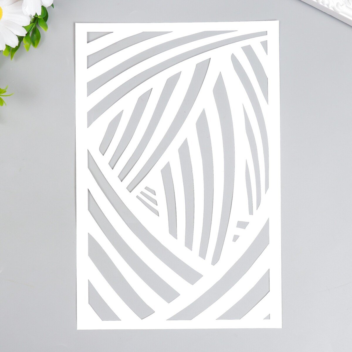 Трафарет полосками на ПВХ