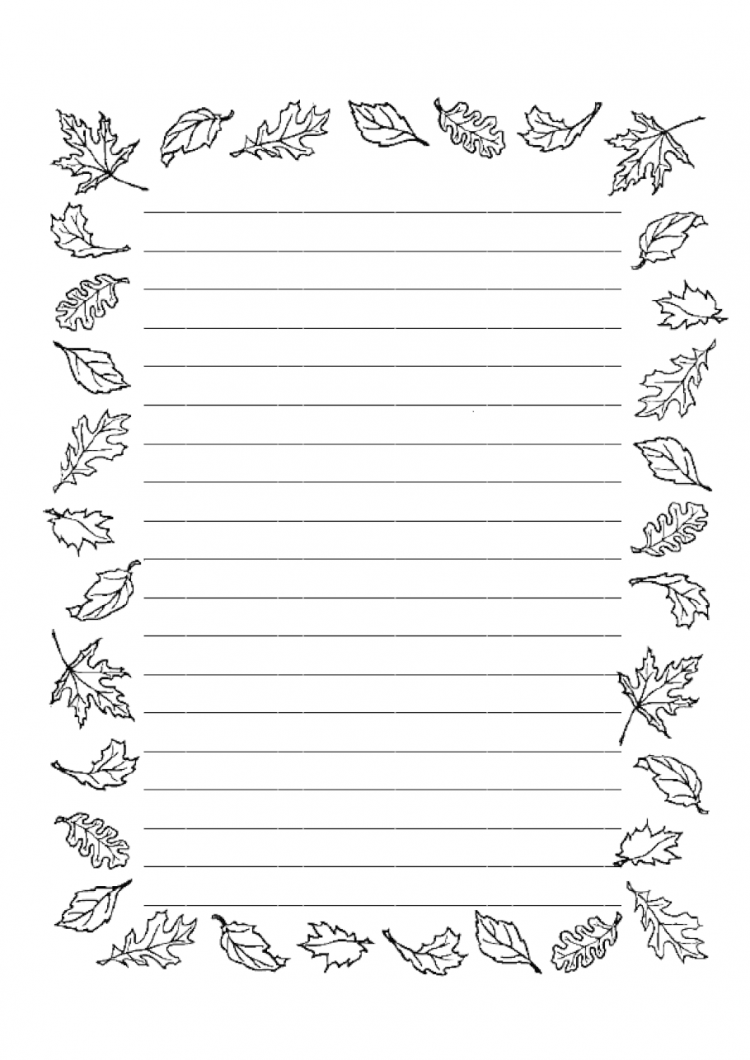 Лист для написания текста