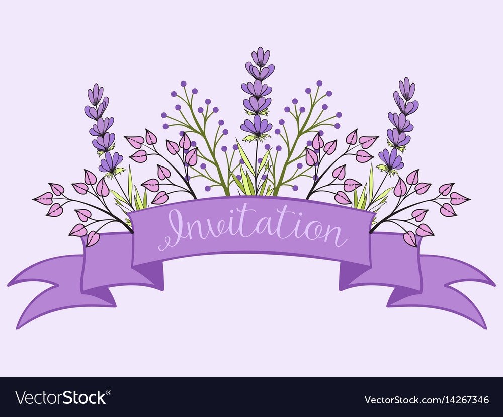 Трафарет орнамент с лавандой