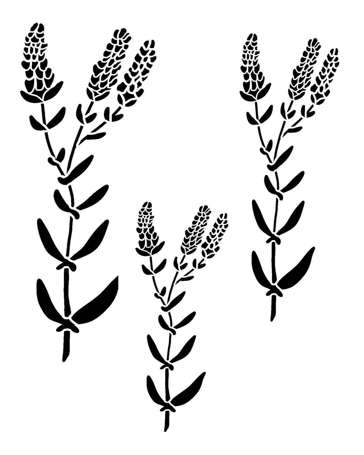 Трафарет Лаванда