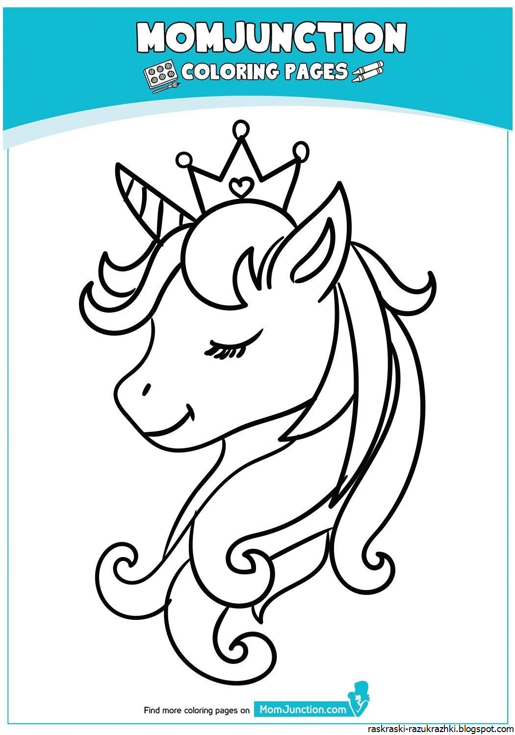 Единорог трафарет