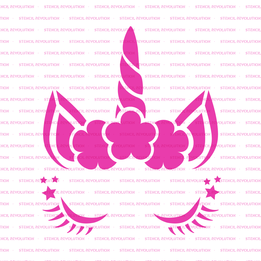 Трафарет единорога для торта