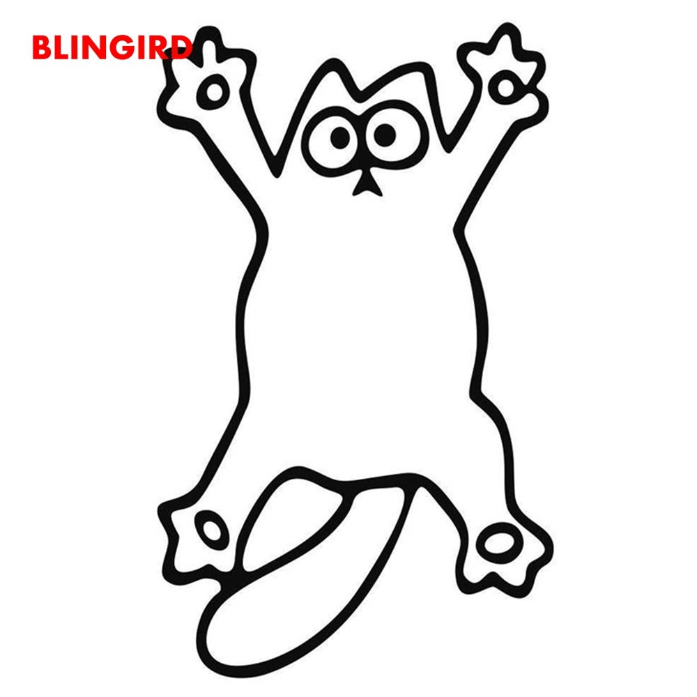 Кот Саймон трафарет