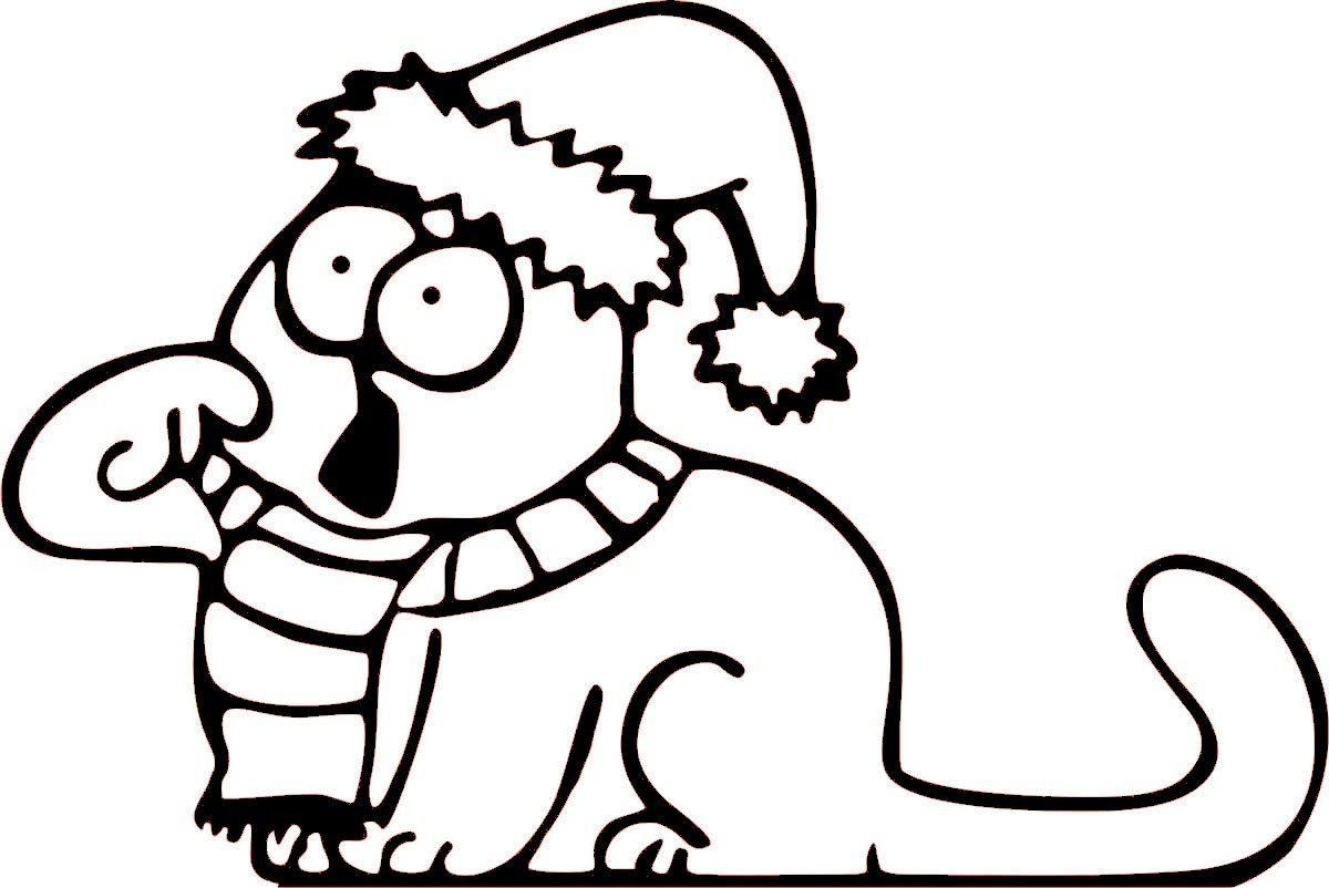 Кот Саймон новый год