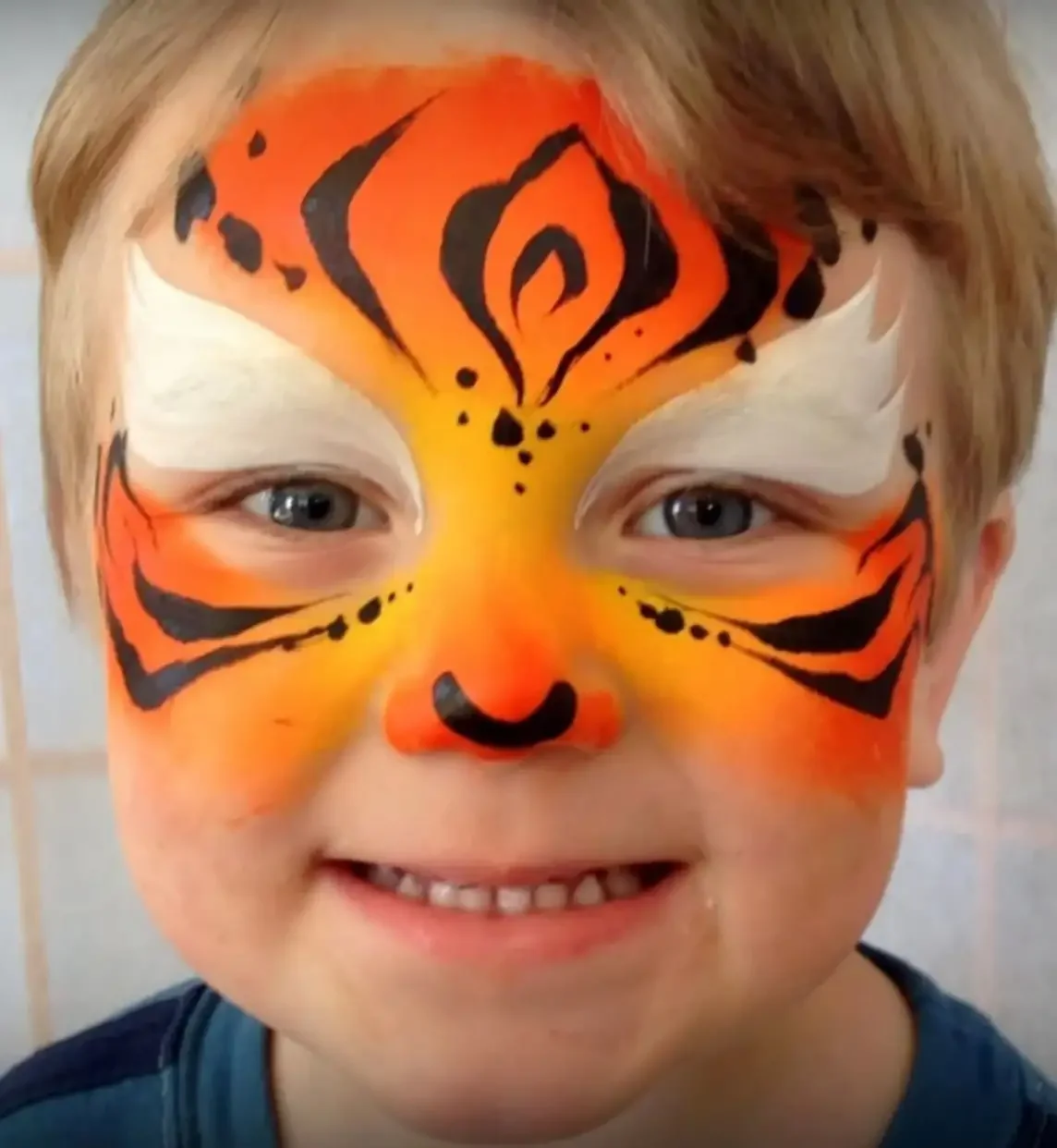 Тигр грим для детей