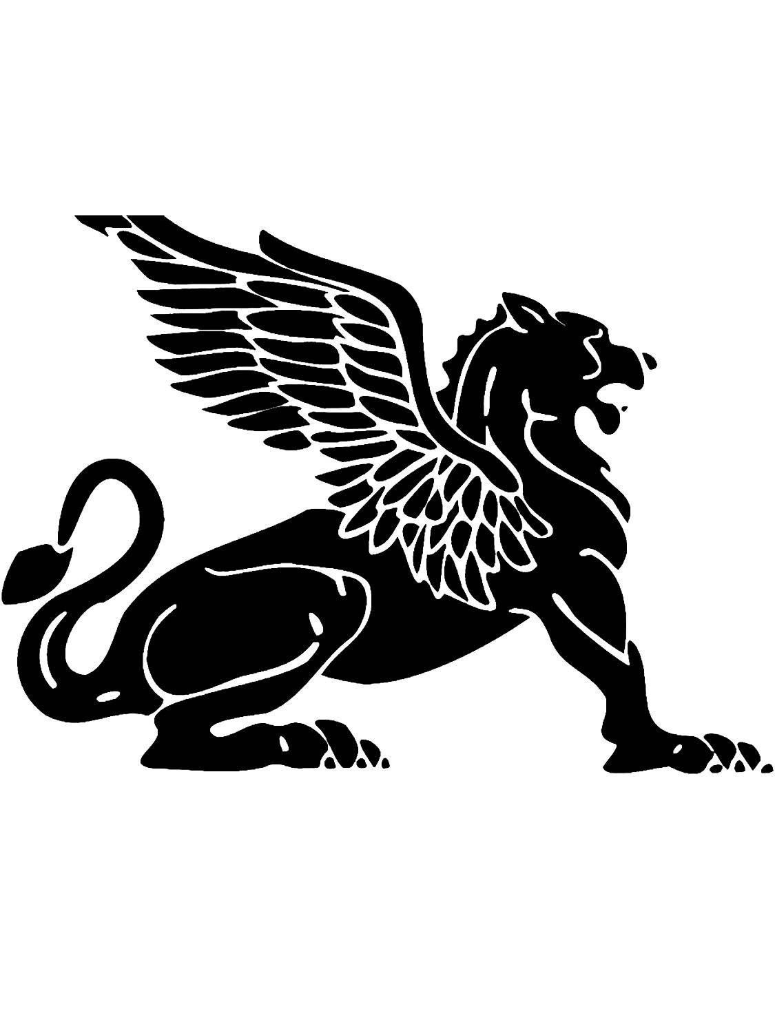 Грифон силуэт