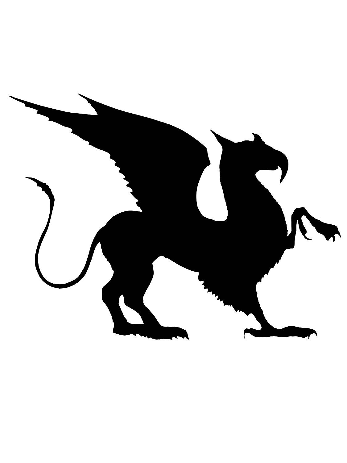 Трафареты для стен Грифон