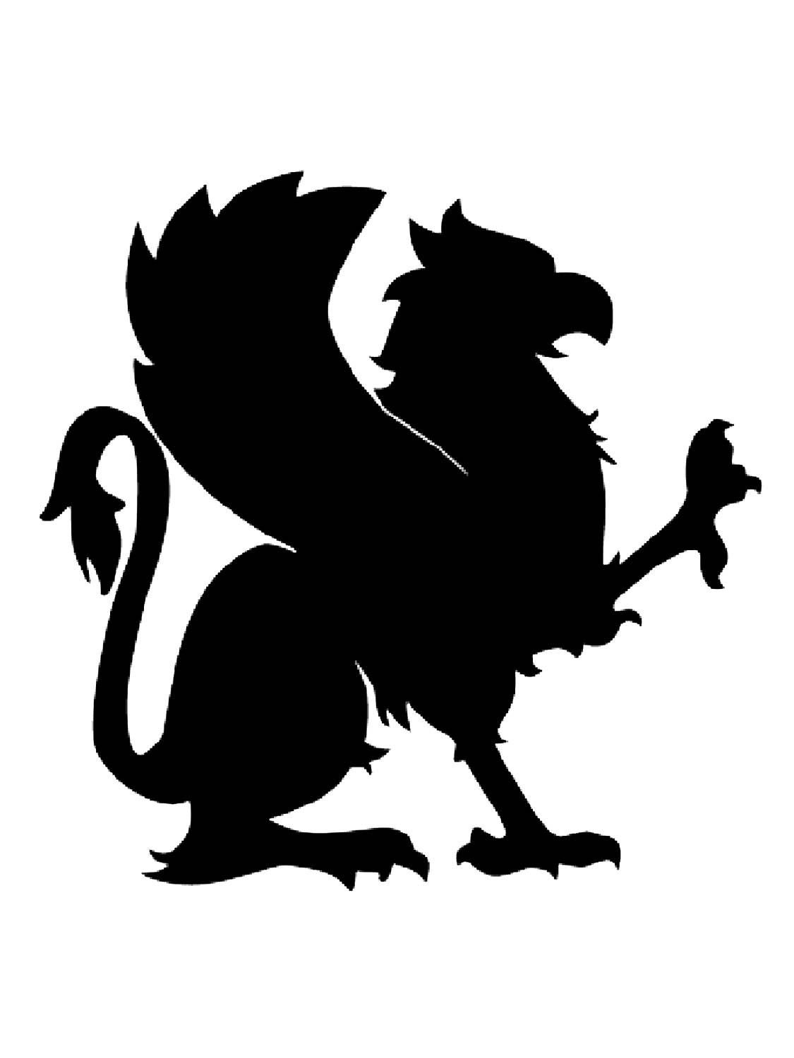 Геральдический Грифон с мечом