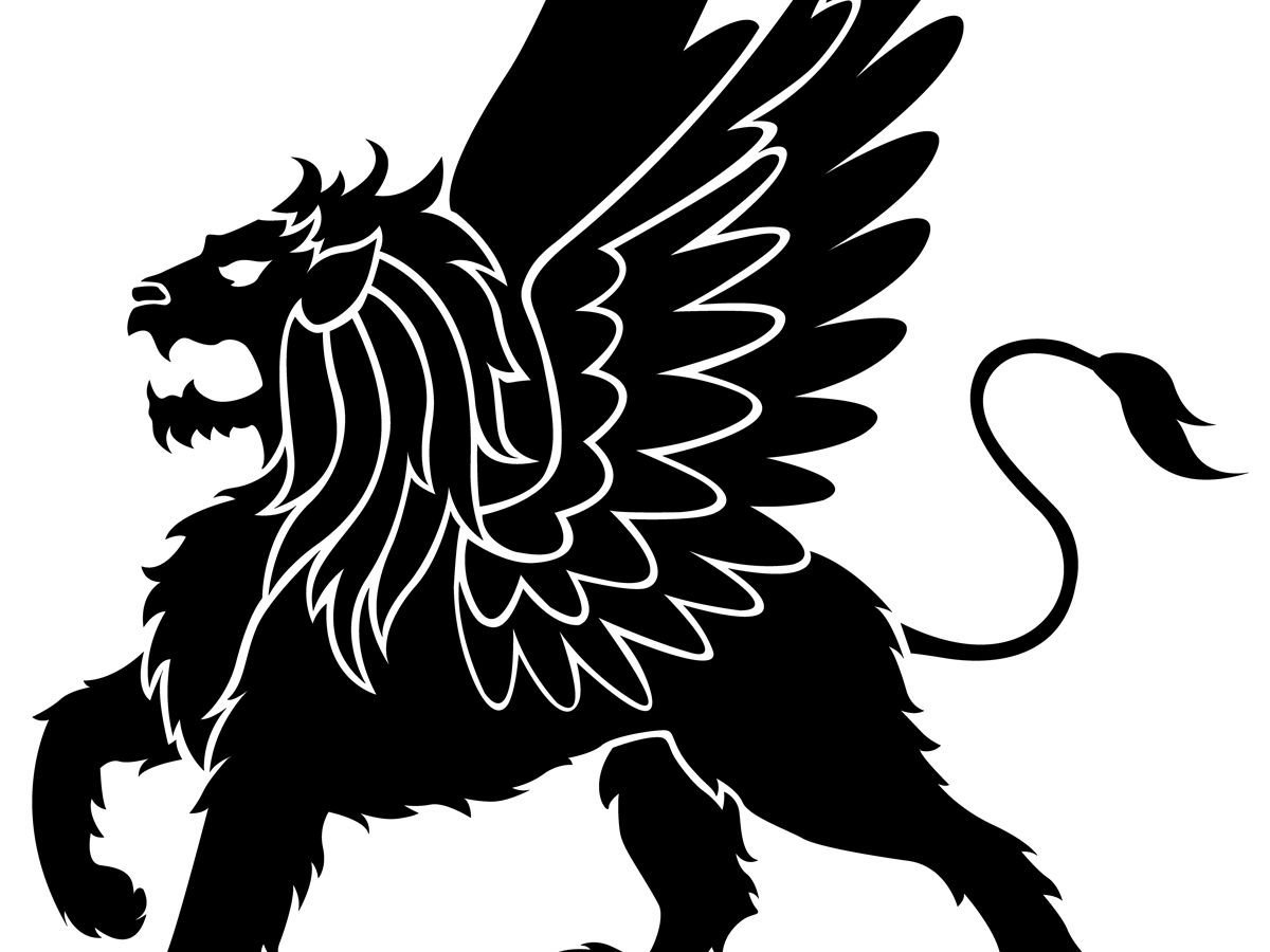 Геральдический Грифон вектор