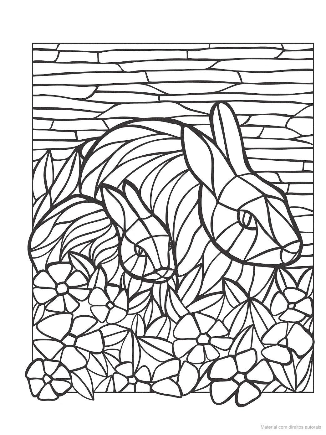 Витраж раскраска