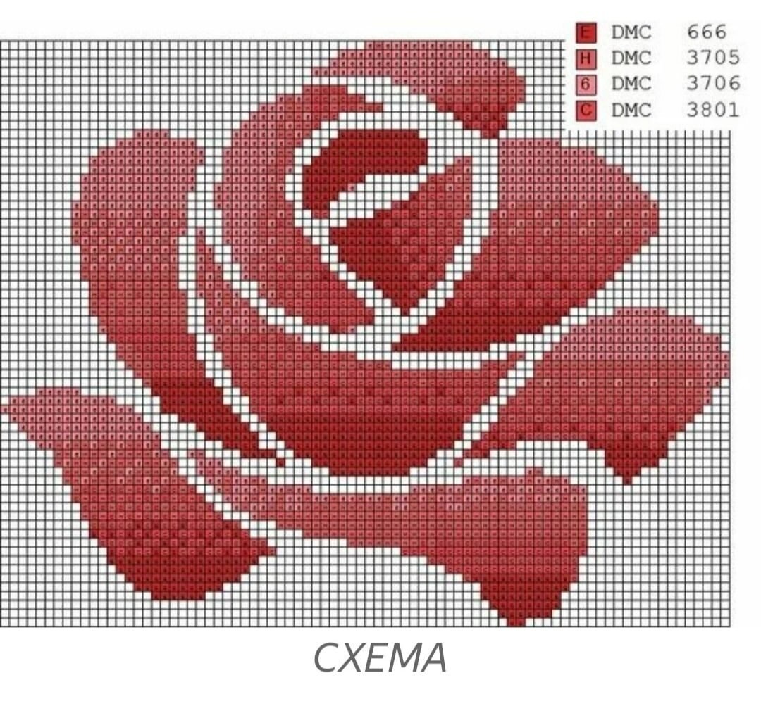 Розы узоры для вышивки