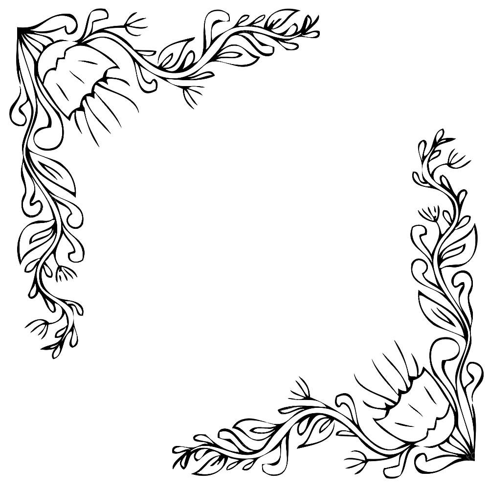 Узоры для углов раскраска