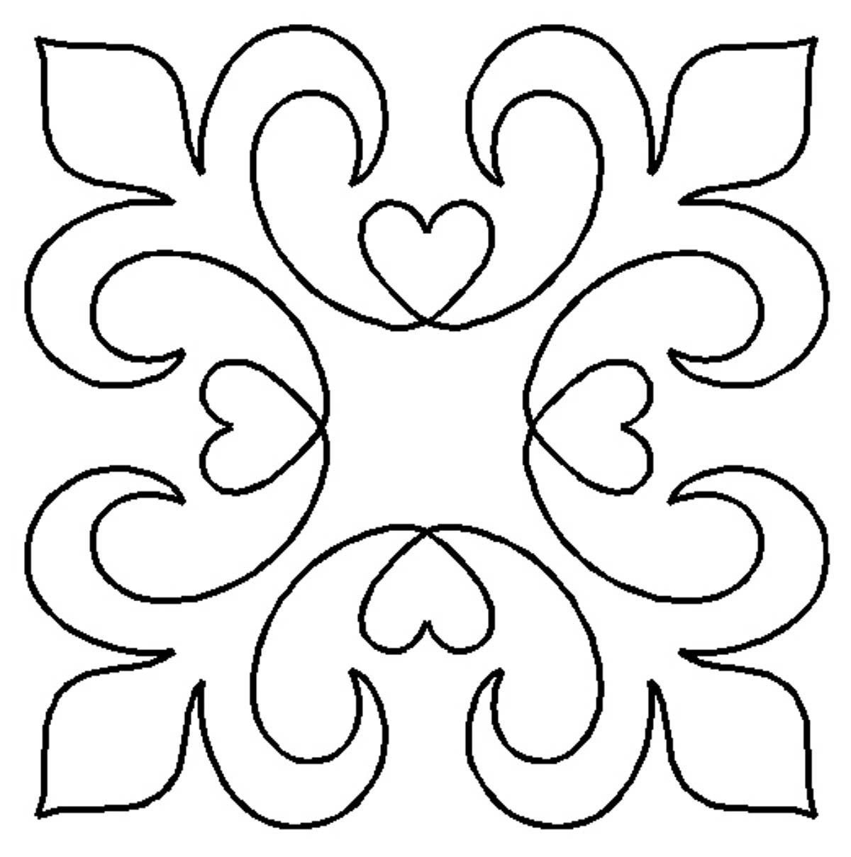 Орнамент трафарет