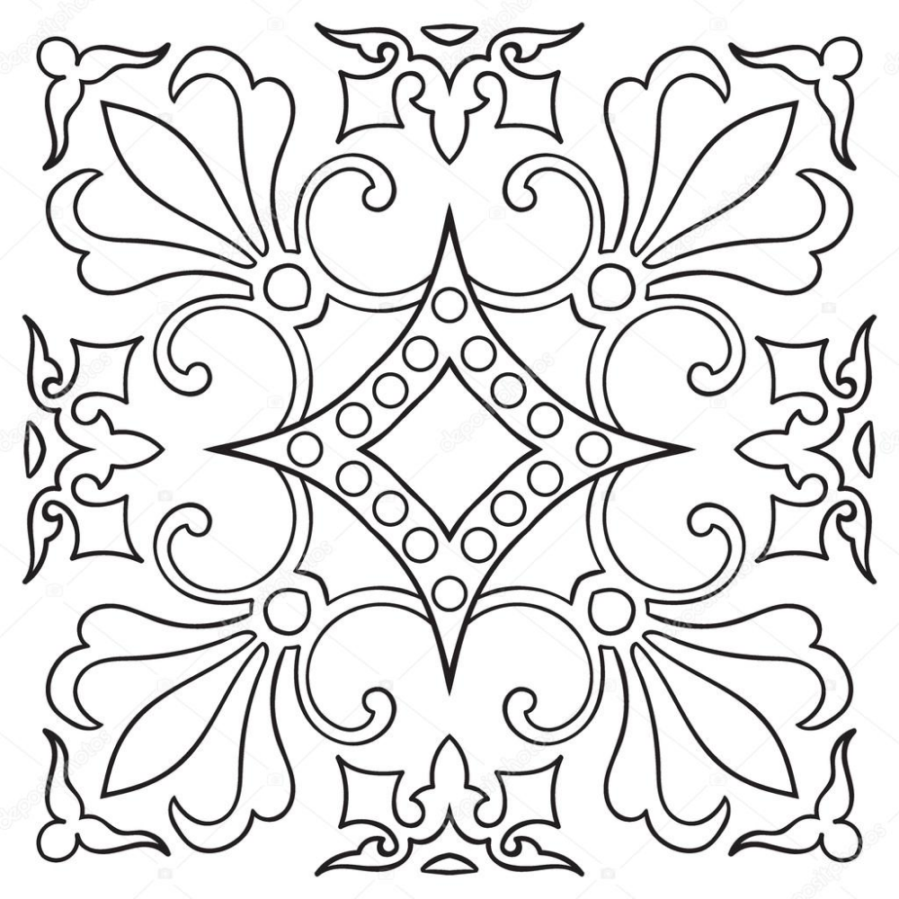 Трафареты для росписи плитки