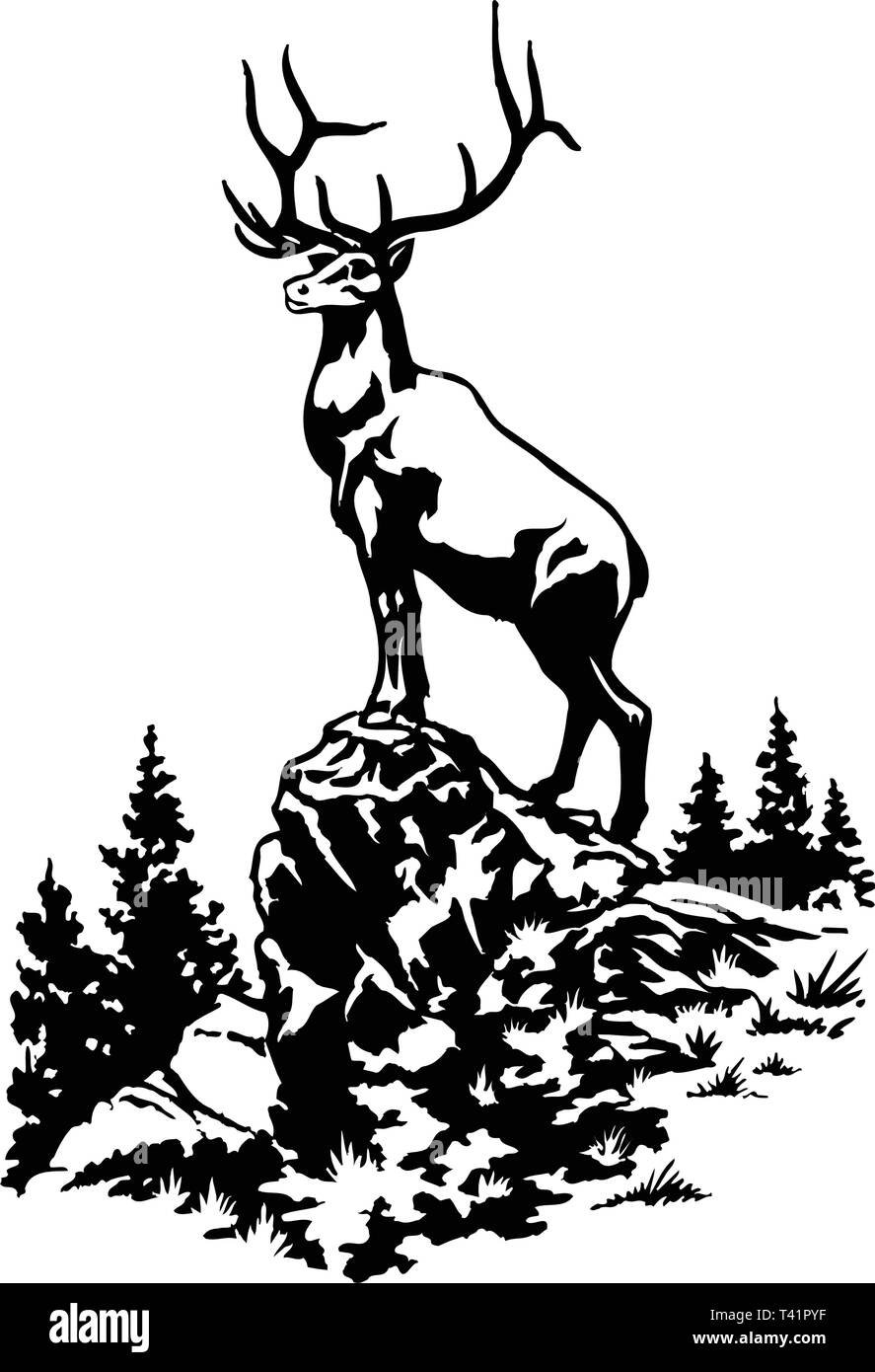 Выжигание по дереву олень трафарет