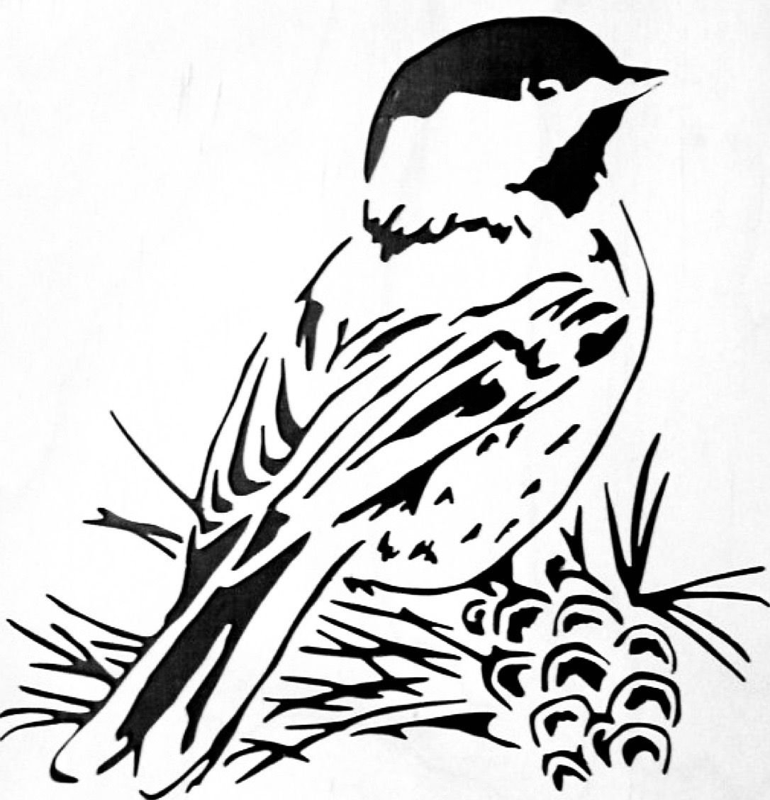 Птички для выжигания по дереву