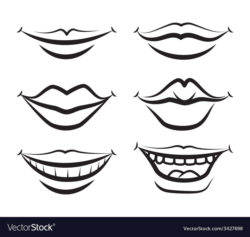 Трафарет рот