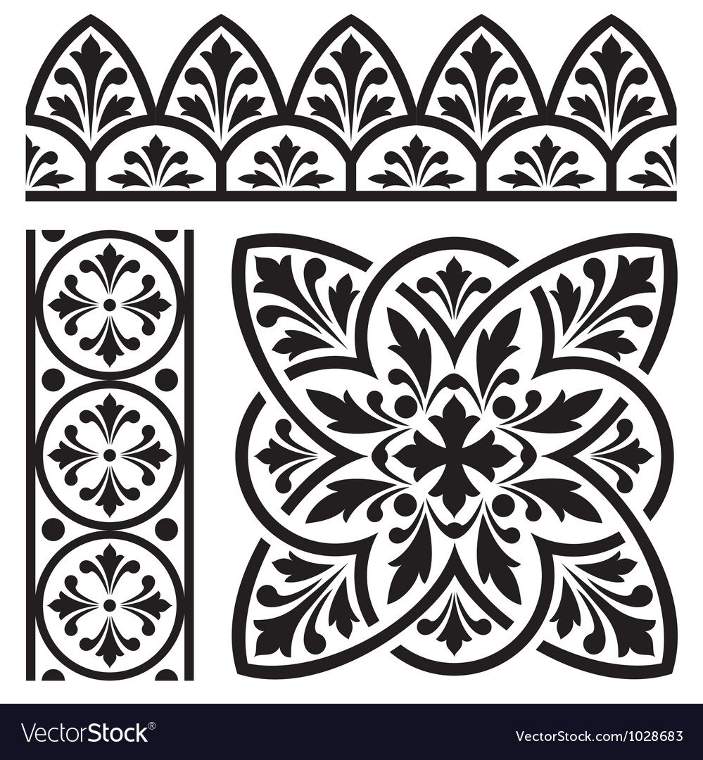 Русский орнамент и узоры трафареты