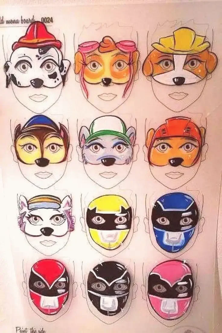 Аквагрим Скай Щенячий патруль для детей