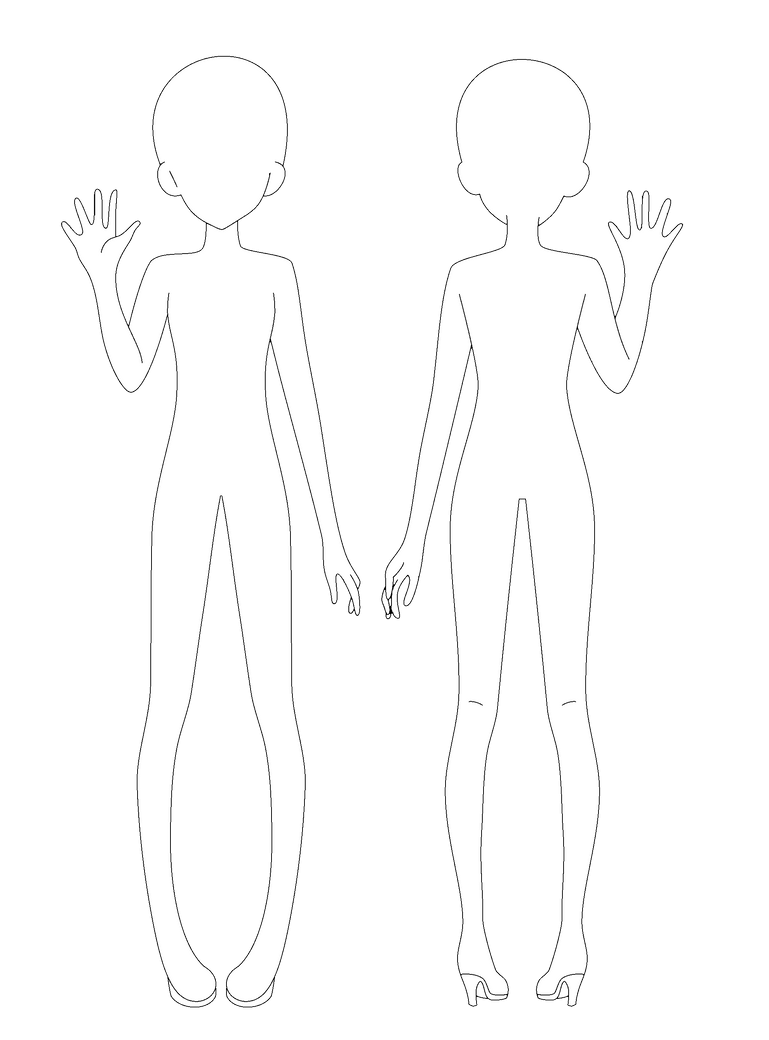 Бумажные шарнирные куклы по частям