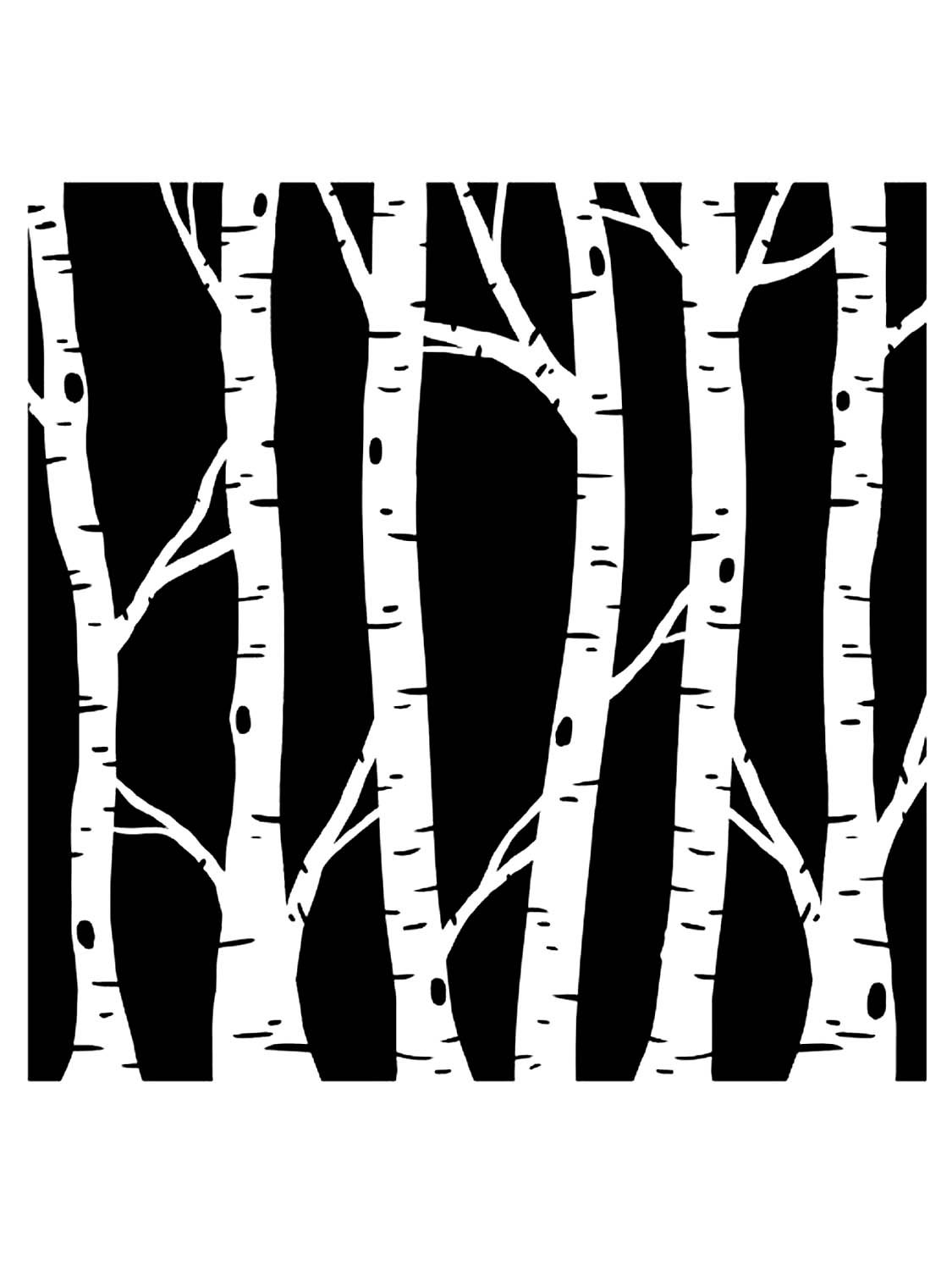 Трафарет леса