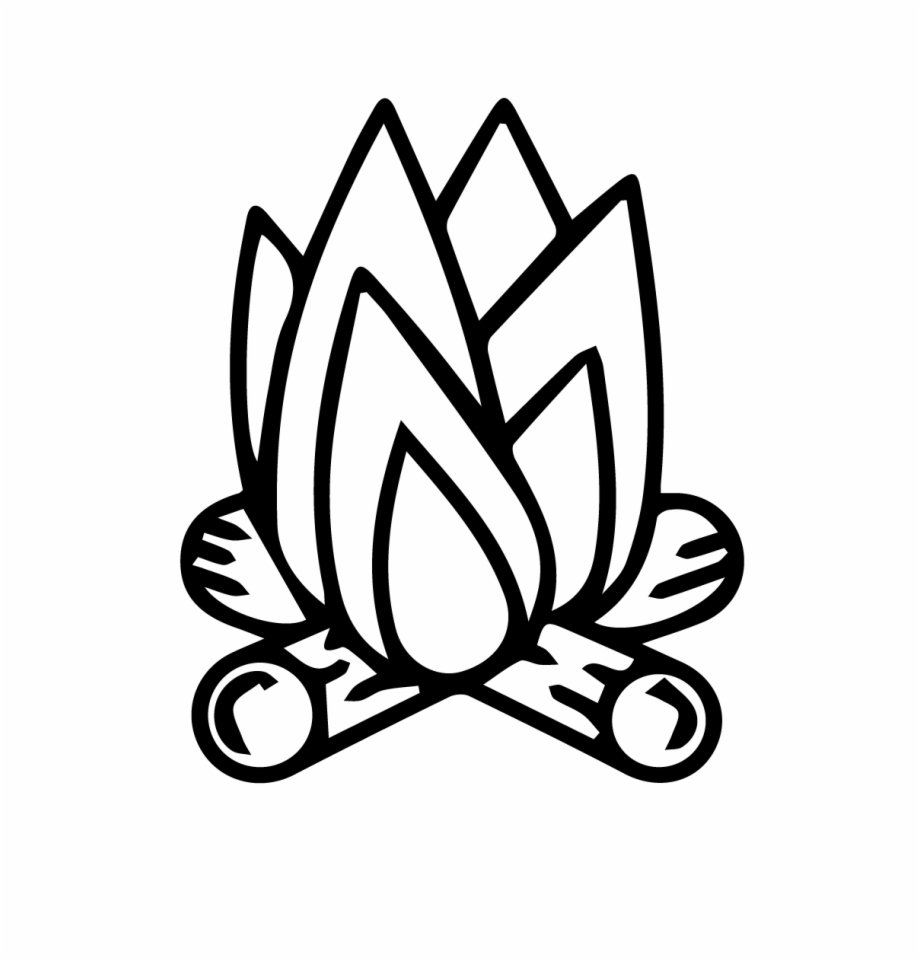 Огонь раскраска для детей