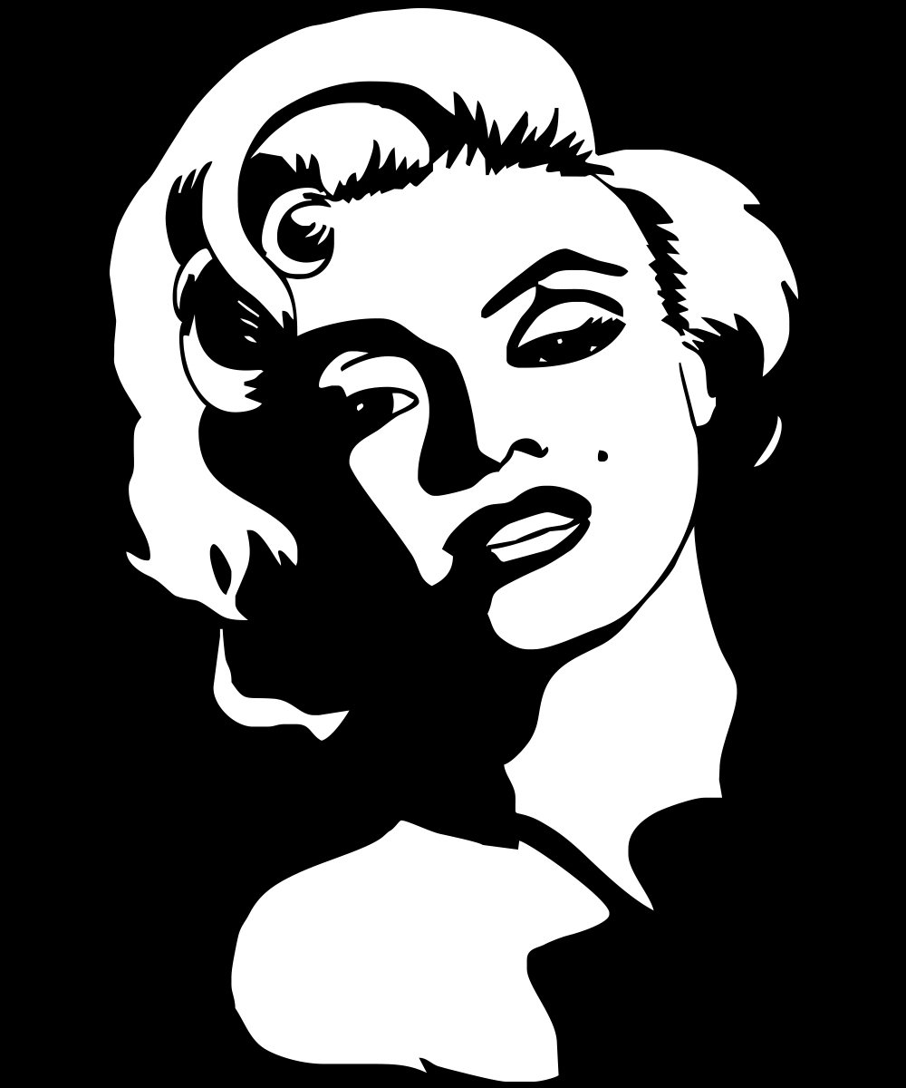 Силуэт Мэрилин Монро