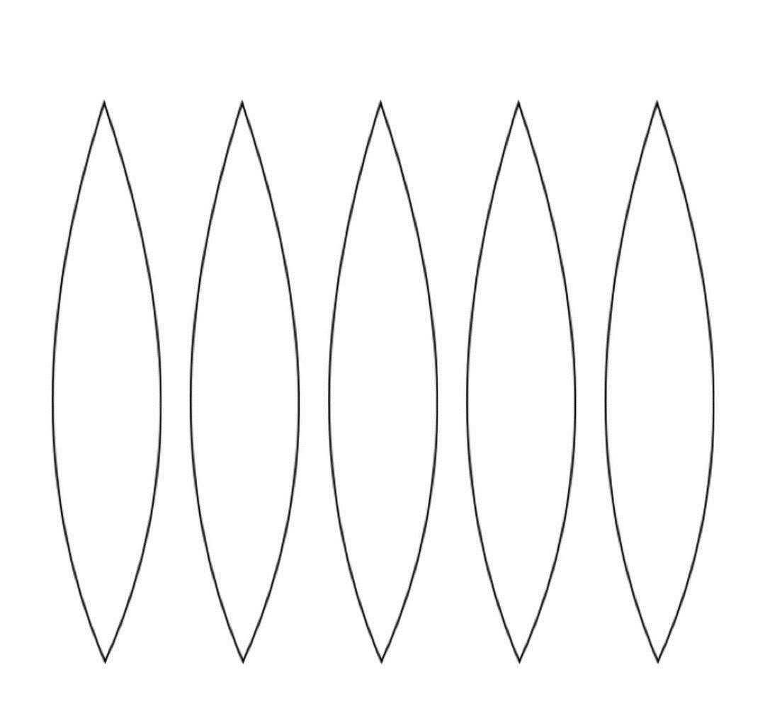 Трафарет лепестков