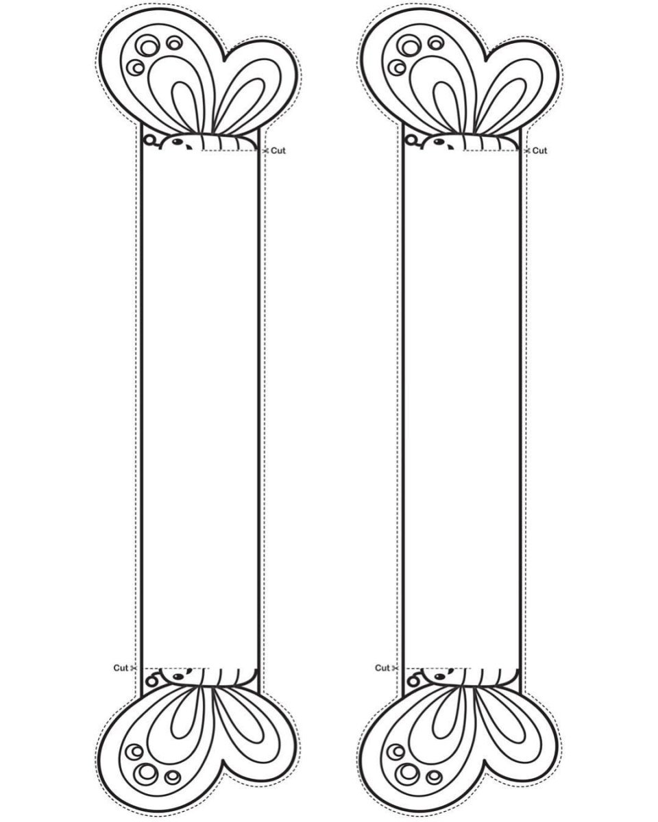 Бумажные браслеты для детей трафарет