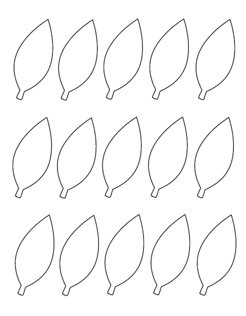 Листик шаблон