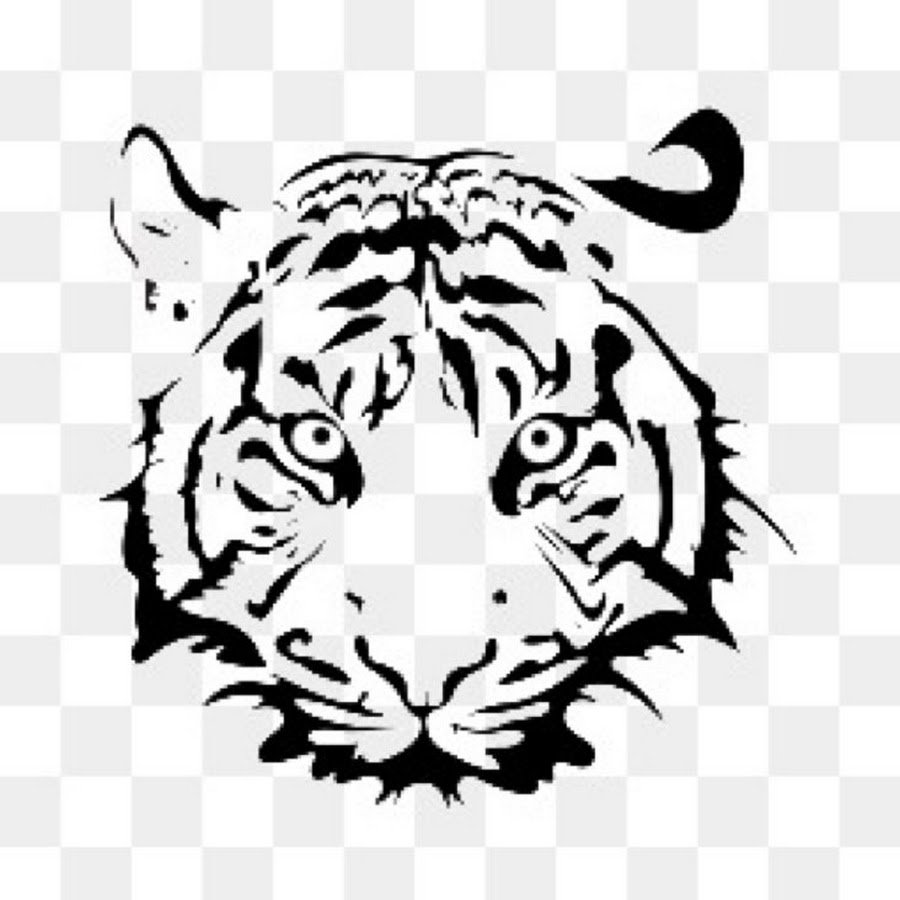 Стилизованная голова тигра