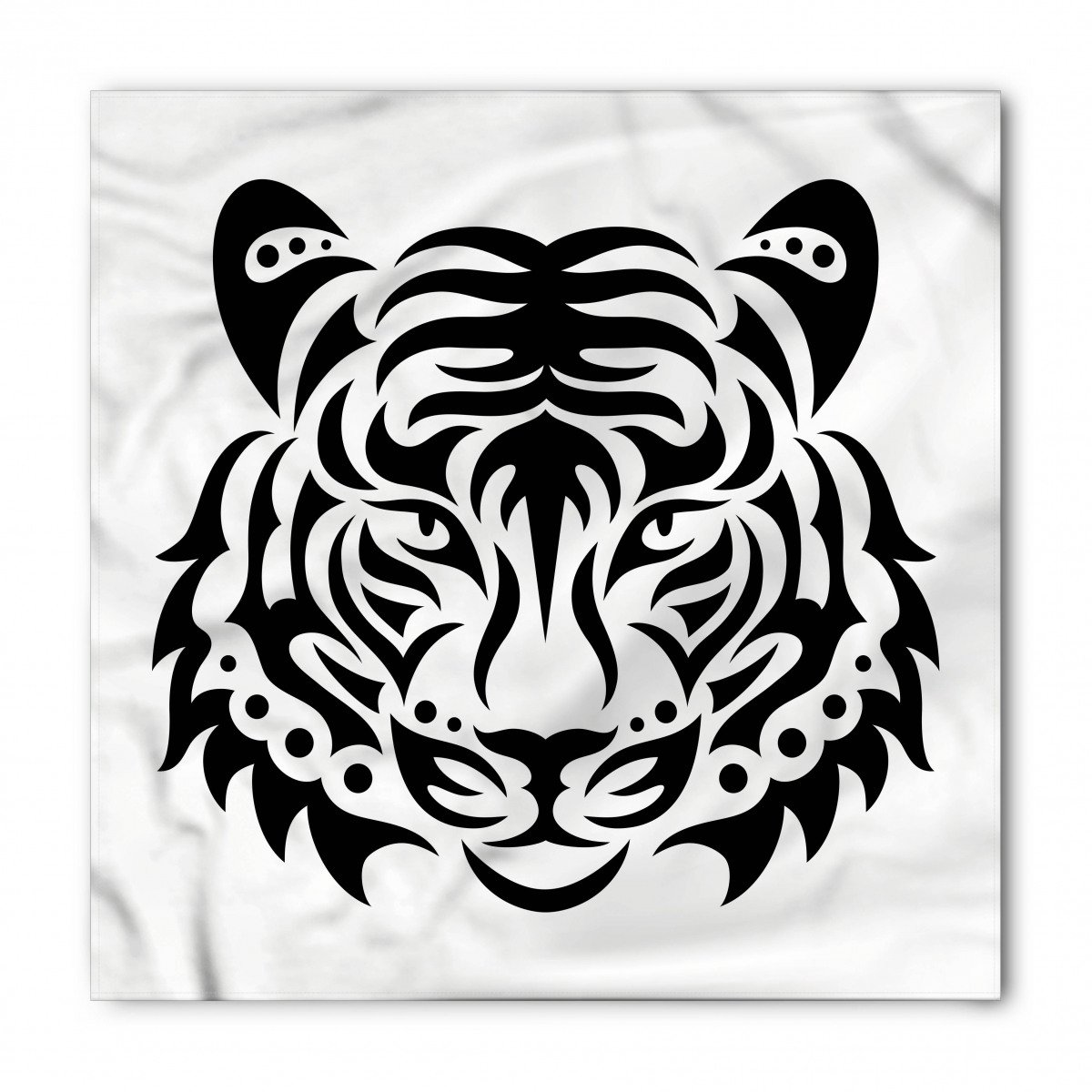 Силуэт белого тигра