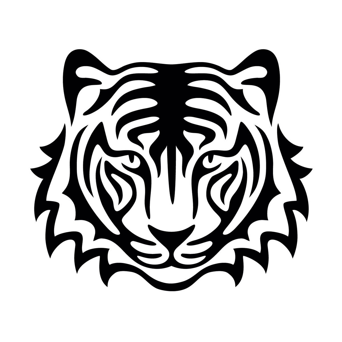 Силуэт тигра в прыжке