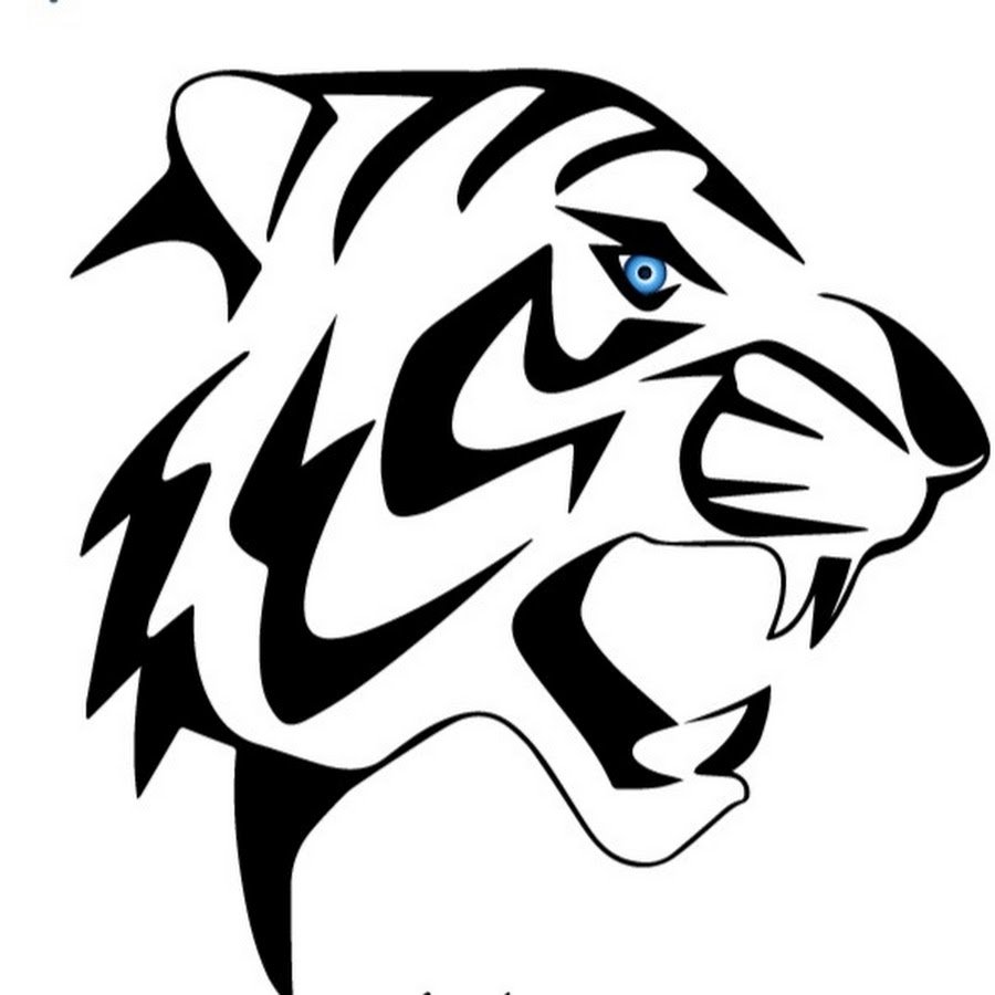 Полоски тигра трафарет