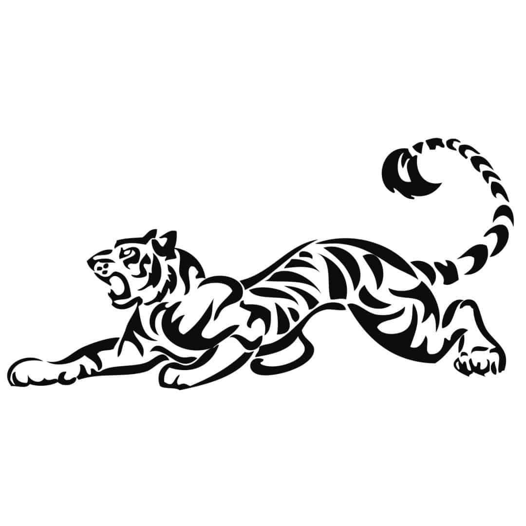 Стилизованное изображение тигра