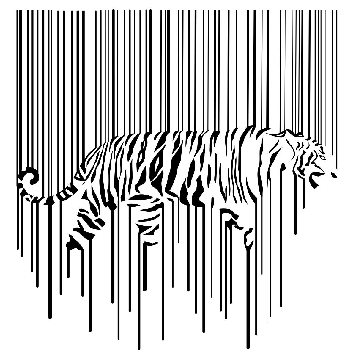 Тигр стилизация