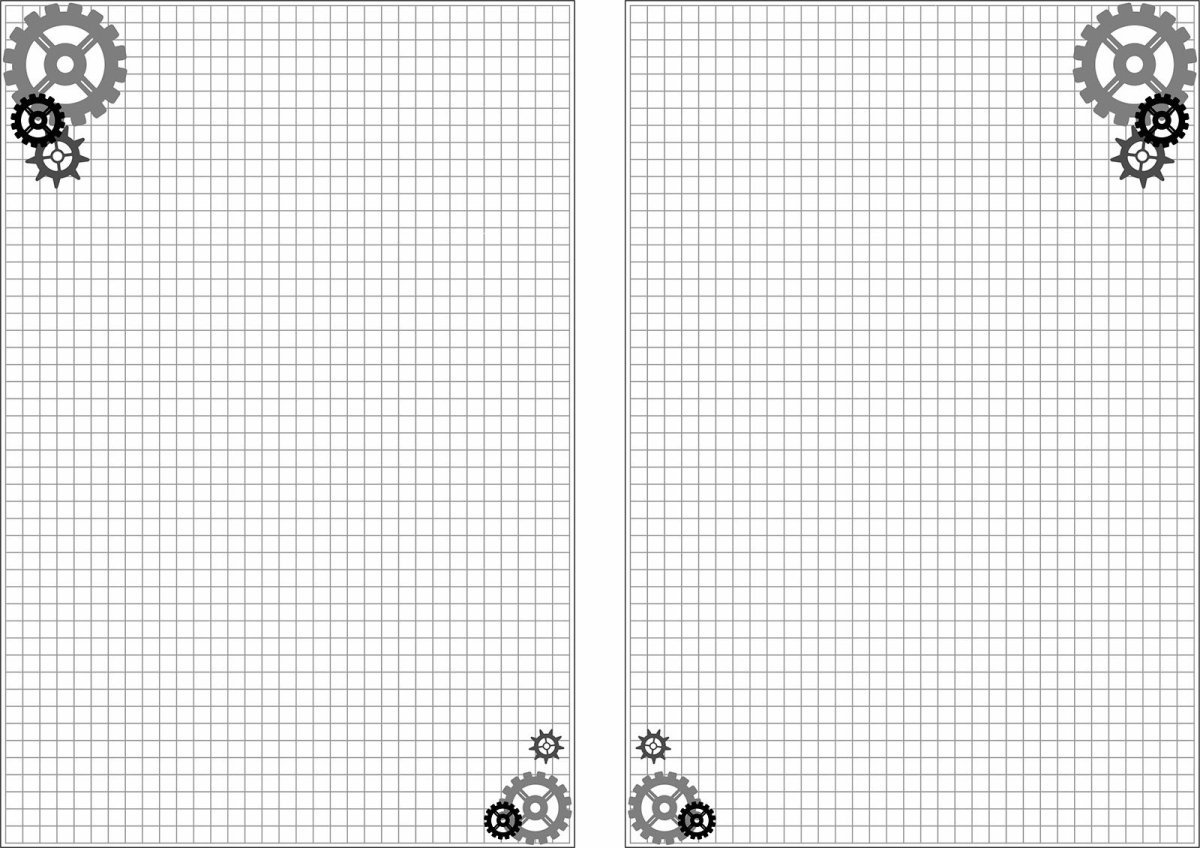 Листы для блокнота в клеточку