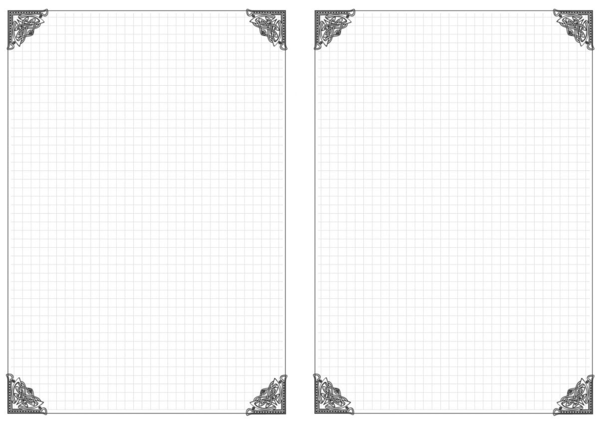 Листы для блокнота в клеточку