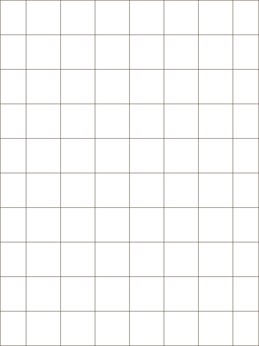 Клеточная разлиновка а4