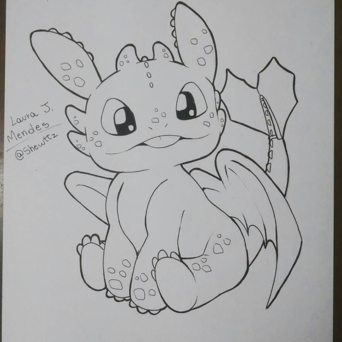 Дракончики для рисования