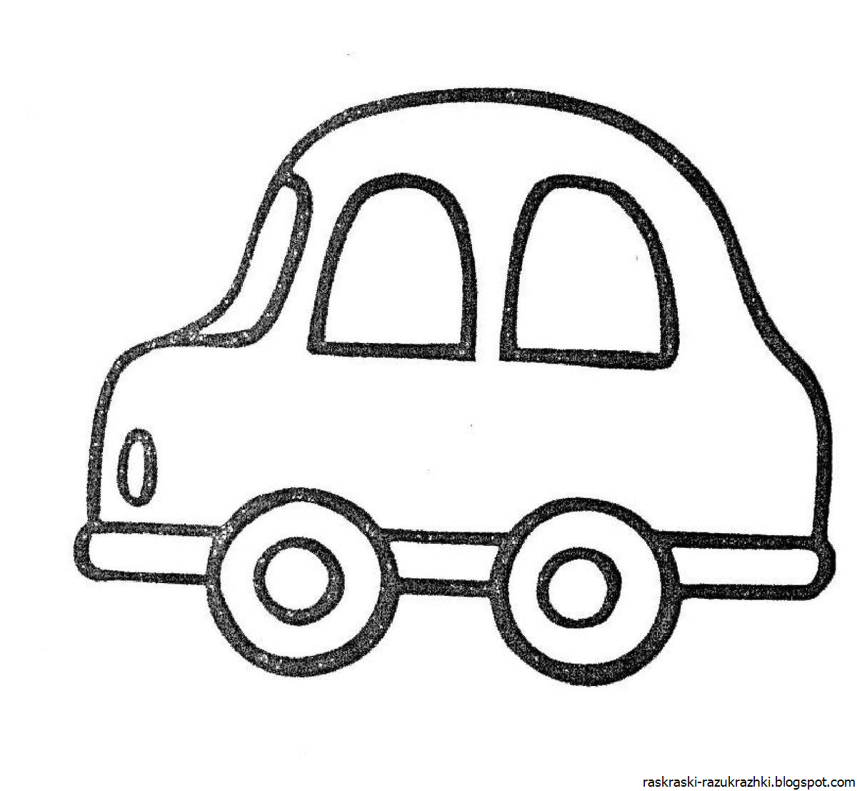 Контуры автомобилей для рисования