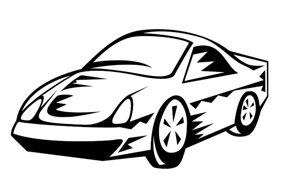 Спортивные автомобили раскраска