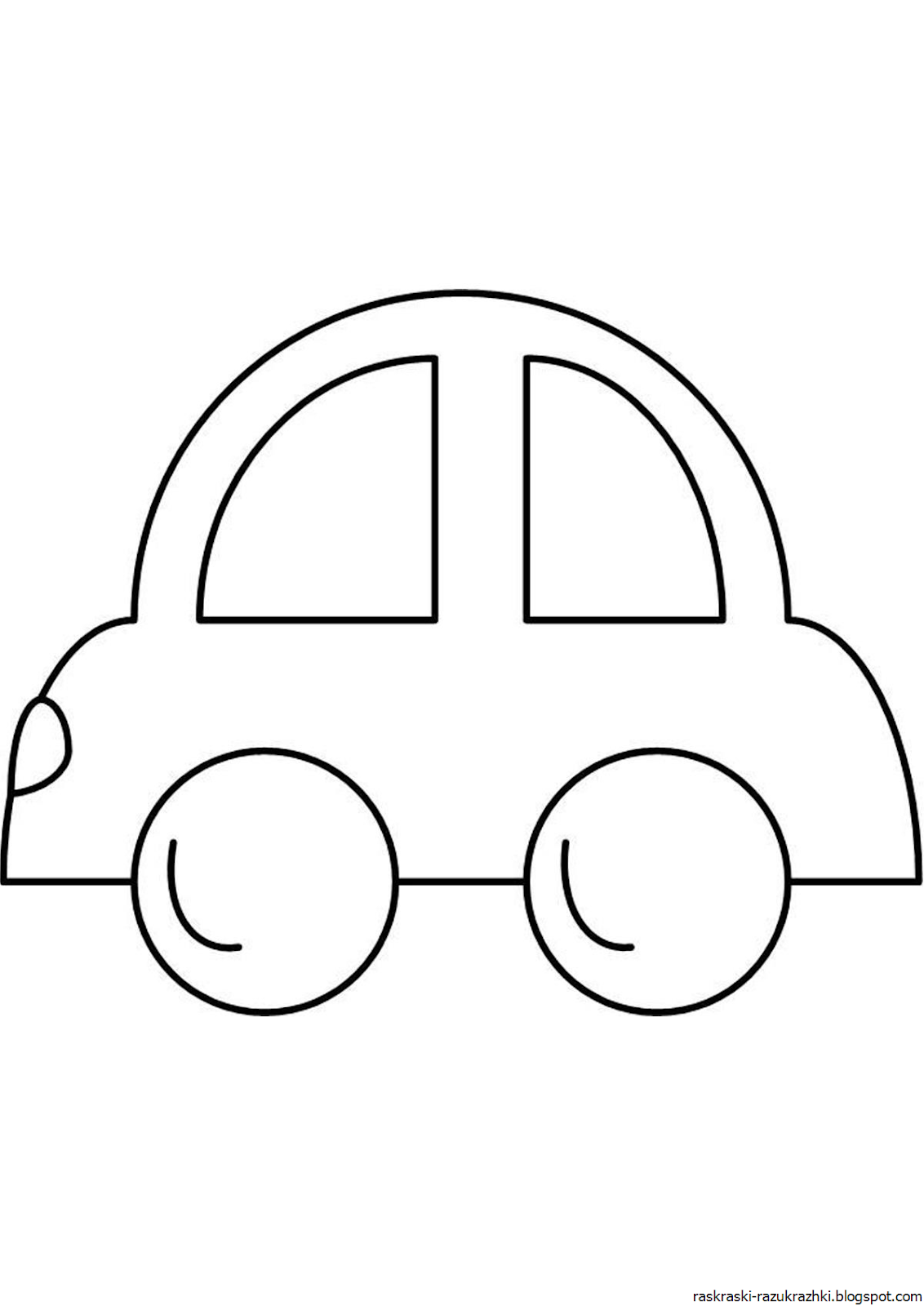 Машина кабриолет трафарет для вырезания