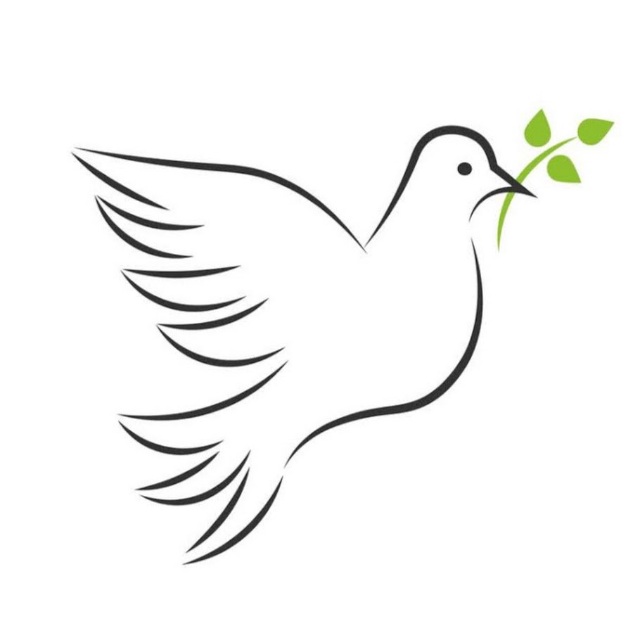 Голубь с зеленой веточкой