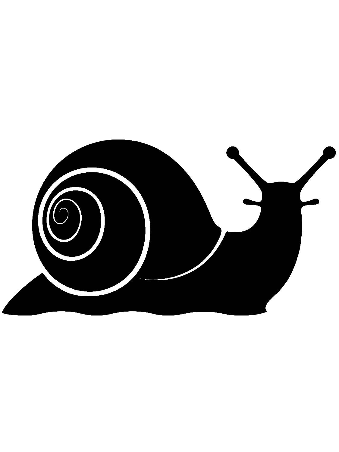 Трафарет для блеск тату улитка