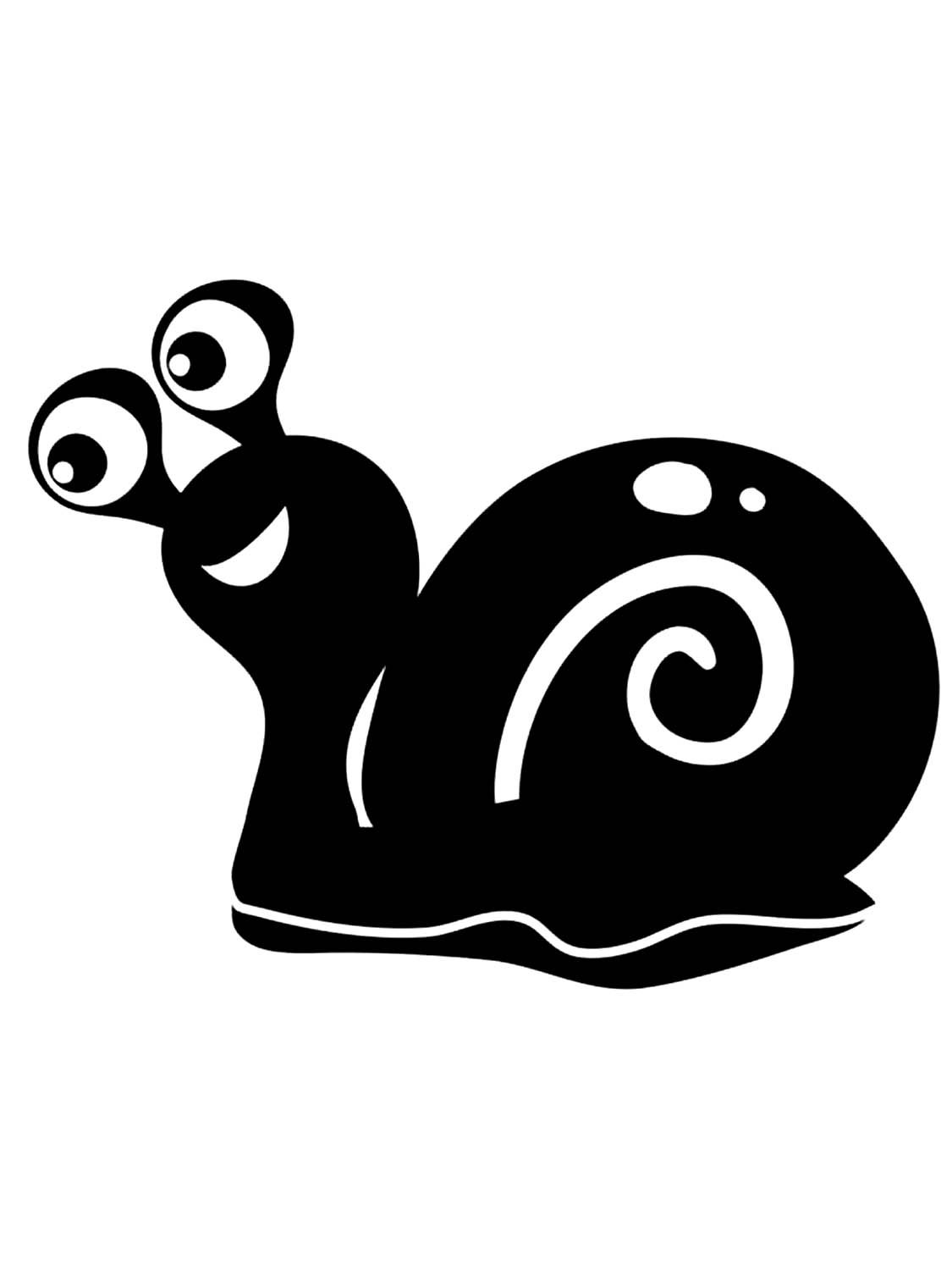 Улитка раскраска для малышей