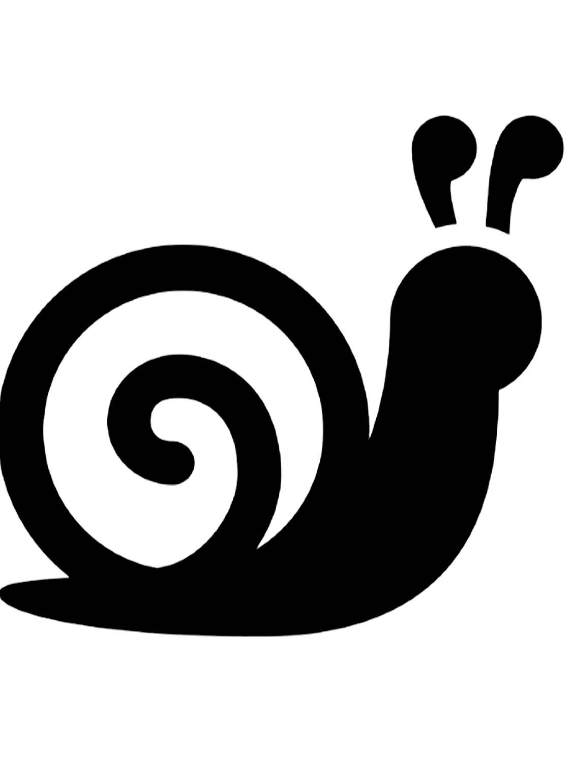 Улитка трафарет