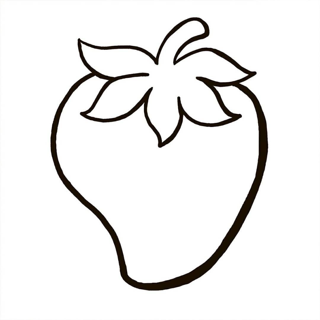 Ягоды раскраска для детей