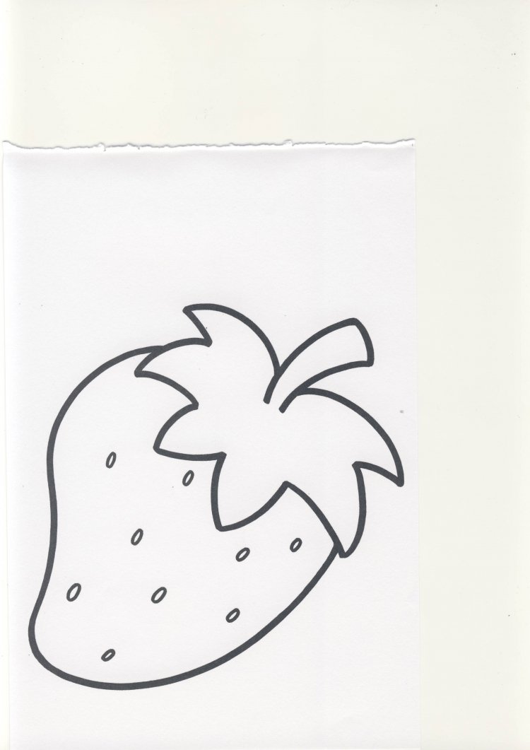 Клубника вектор контур